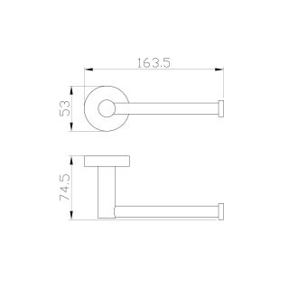 Держатель для туалетной бумаги Wonzon & Woghand Easy WW-8156 хром